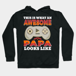 This Is What An Awesome Papa Looks Like Gaming Controller Hoodie